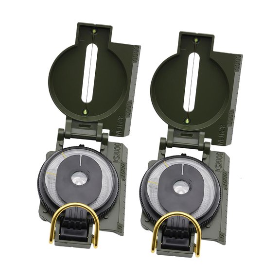 Yihuala Portable Compasses Camping Hiking Geological Compasses High Accuracy Sighting Navigation Tool
