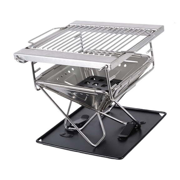 Yihuala Portable Folding Outdoor Firewood Stove Small Design for Easy Camping Setups Efficient Burning and Wind Resistance