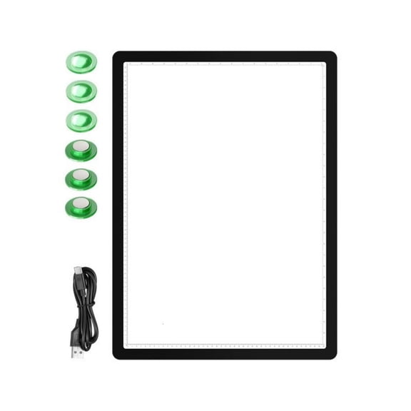 Yihuala Portable LED Light Box With 6 Brightness Levels For Tracing Drawing Sketching