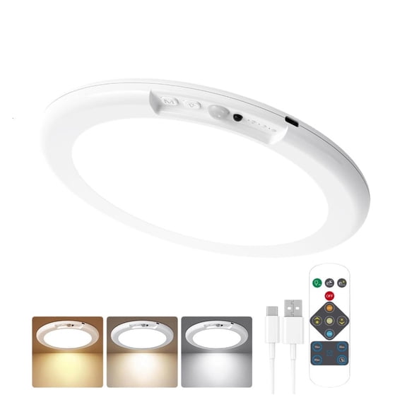 Yihuala Portable Magnetic Ceiling Lamp With Motion Activated Sensors Battery Operated Ceiling Light for Closet Shed