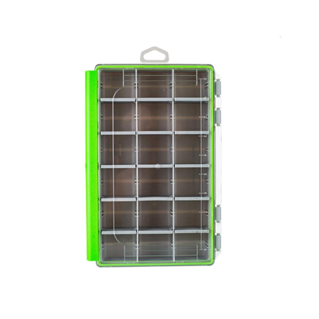 Yihuala Portable Tray Fishing Tackle Box Organizers Storage Box with Removable Divider Lure Clear Lid Tray
