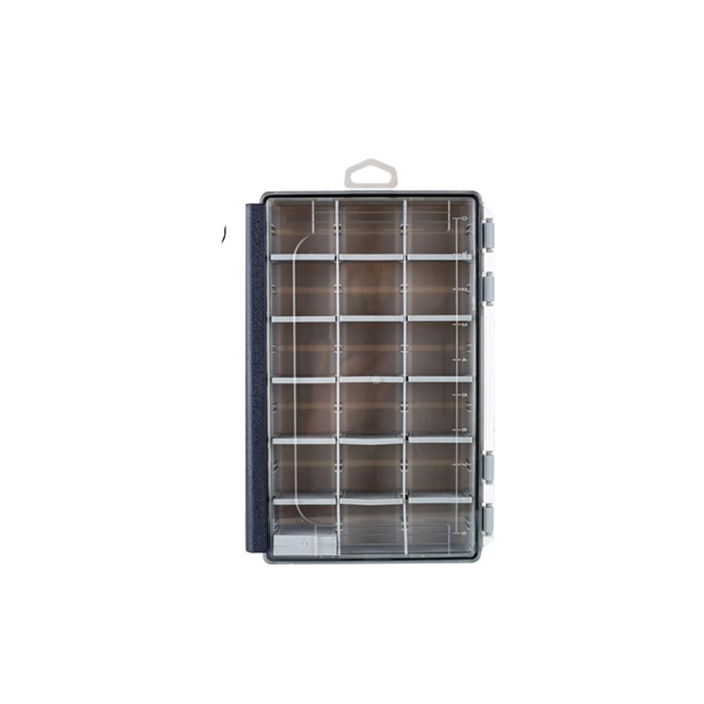 Yihuala Portable Tray Fishing Tackle Box Organizers Storage Box with Removable Divider Lure Clear Lid Tray