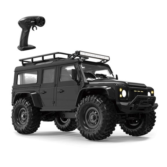 Yihuala Professional 4WD Offroads Remote Control Crawler Toy 1/16 Scale Climbing Car with Roof Lamp for Outdoor Fun