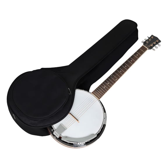 Yihuala Professional Banjo Carrying Case With Breathable Back Panel And Thick Interior Padding For Safe Transport