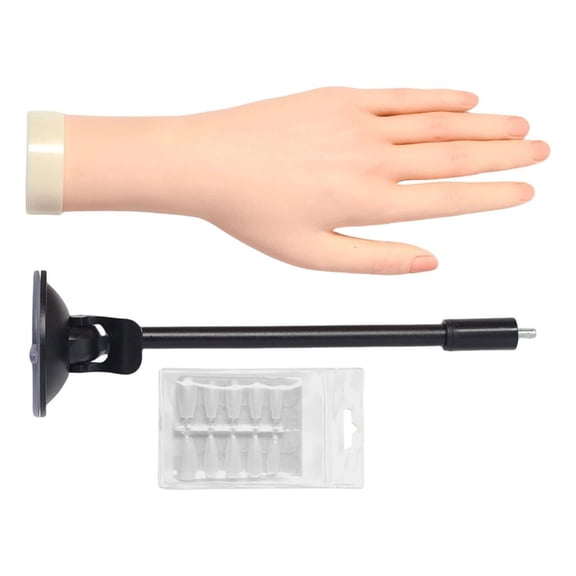 Yihuala Professional Manicure Training Hand With Detachable Nails Plates And Ergonomic Design For Beginners
