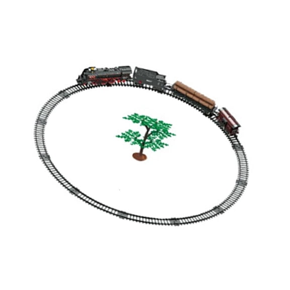 Yihuala Railway Train Toy Electric Train Track Set with ,Lights and Sound Train Tracks Model Toy for