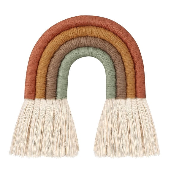 Yihuala Rainbow Wall Hanging Ornament Weaving Home Decoration for Nursery Room Art Craft
