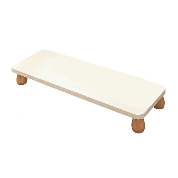 Yihuala Raised Desktop Organizers Ergonomic Wooden Computer Monitor Base Easy to Use for Display Screens & Accessories Storage