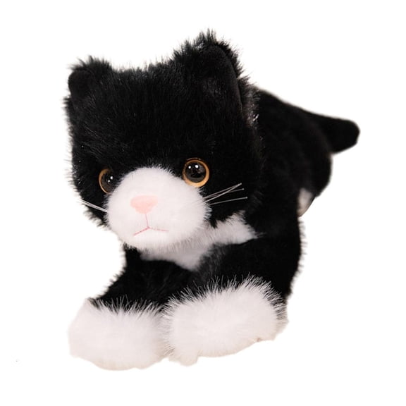 Yihuala Realistics Sturdy Plush Cats Toy Soft Stuffed Felines Friend Craft Supplies for Daily Use Home Decoration