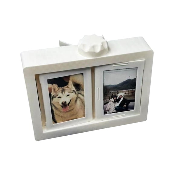 Yihuala Rotatable Picture Display Frame 360 Degree Rotating Photo Album For Home Offices Tabletop Shelf Picture Display