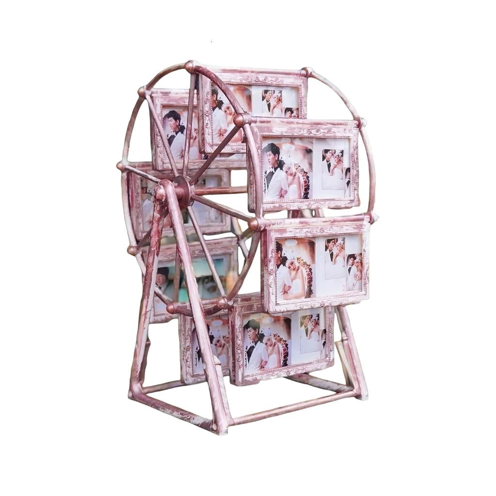 Rotatable Picture Frame Yihuala Rotating Picture Frame Carousels Desktop Photo Display ...