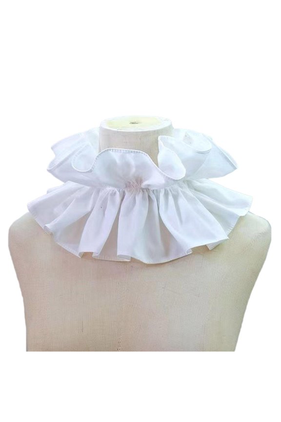 Ruffled Collar Clothes Victorian Collar Lapel Medieval Victorian Ruffled Shawl Collar