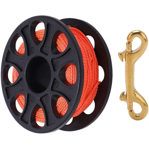 Yihuala Scubas Diving Reel Finger Spool With Snapping Clip Freediving Spools Dives Reel for Underwater Diving