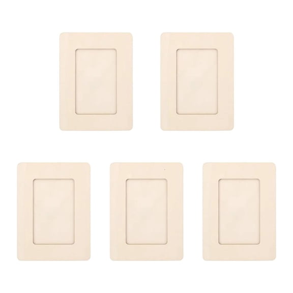Yihuala Set Of 5 Unpainted Wood Picture Frame For Customizable Art Great For Classroom Projects And Tabletop Display