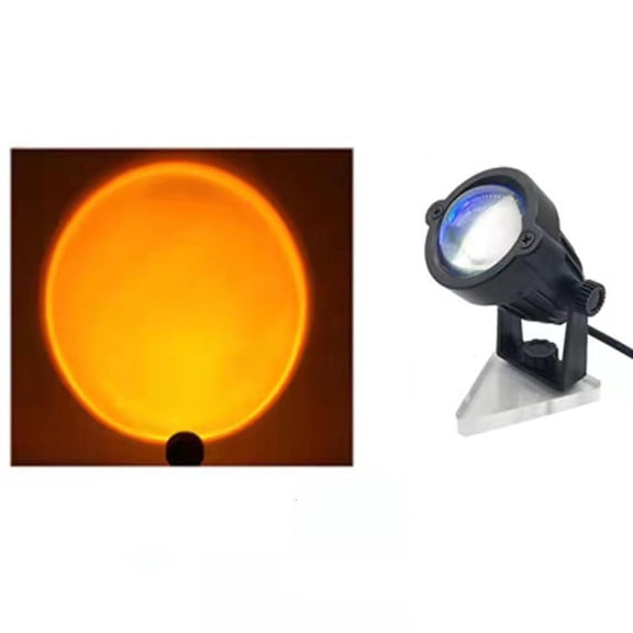 Yihuala Setting for Sun Rainbow Projection Lamp USB Table Bedside Romamtic LED Night Light Home Bedroom Background Wall Decoration