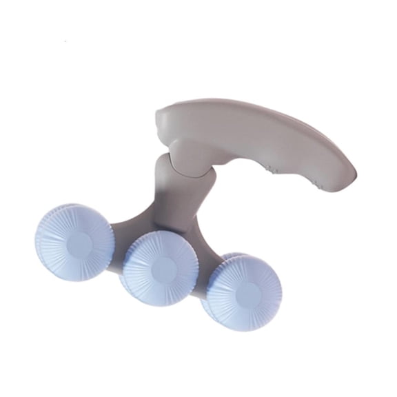Yihuala Silicone Massage Roller Handheld Massager 6 Rollers Design for Effective Muscle Relief Light Weight Pilates Fitness Tool
