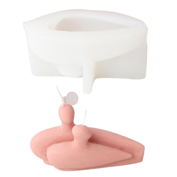 Yihuala Silicone Mold Couple Portrait Figurine Epoxy Resin Casting Tool for Woman Craft