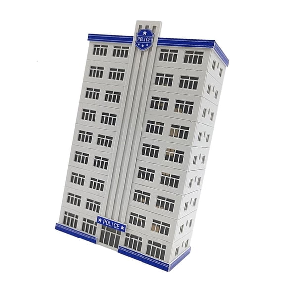 Yihuala Simulation Miniature Hospital Building Model Assembly Kits 1:150 Scale For Creative Hobbyists And Home Decoration