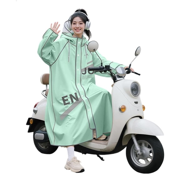 Yihuala Single Layer Motorcycle Rainwear Raincoat Quick Dry Breathable Armpit Vents Included For Adults