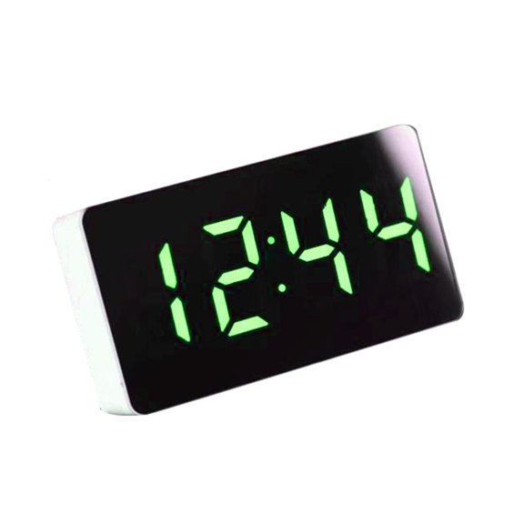 Yihuala Small Digital Clock Car Electronic Clock Texture Clear LCD Display Digital Watch Car Decorations