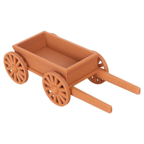 Yihuala Small Push Cart Toy Perfect For Dolls House Scene And Creative Garden Displays