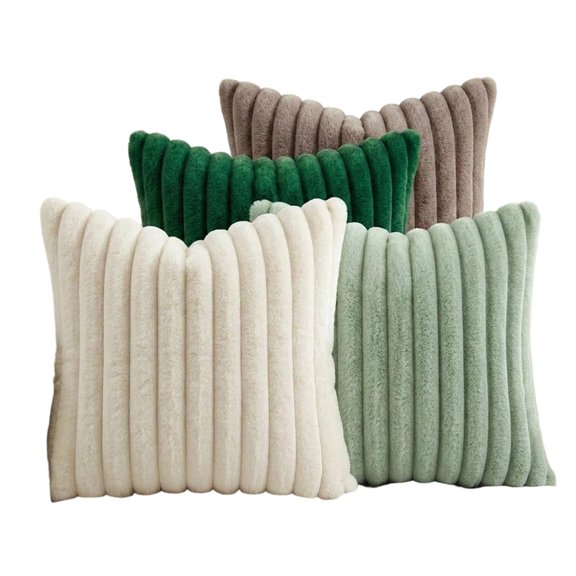 Yihuala Soft Face Throw Pillowcase Set of 4, 45 x 45 cm Indoor Style
