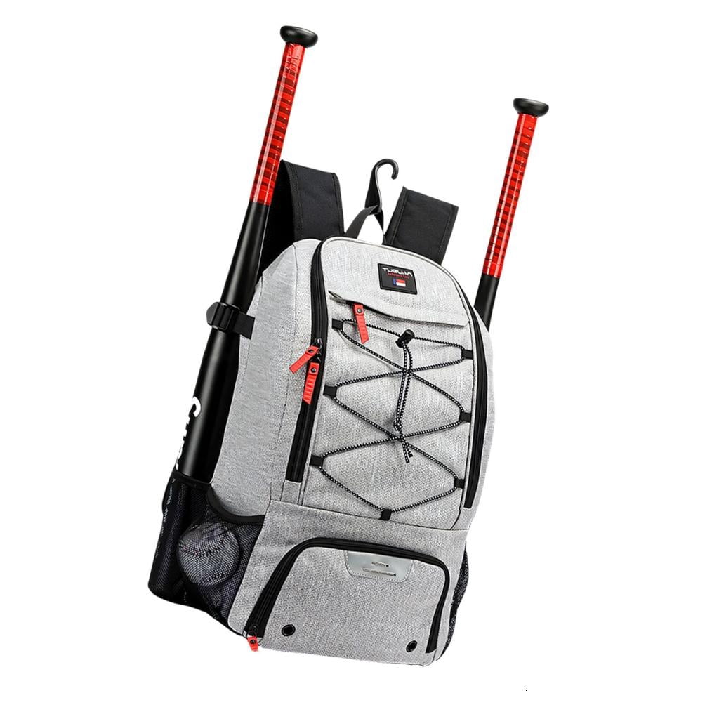 Yihuala Spacious Baseball Backpack Including Separate Shoe Compartment And Side Bat Holders Great For Players And Coaches Needin