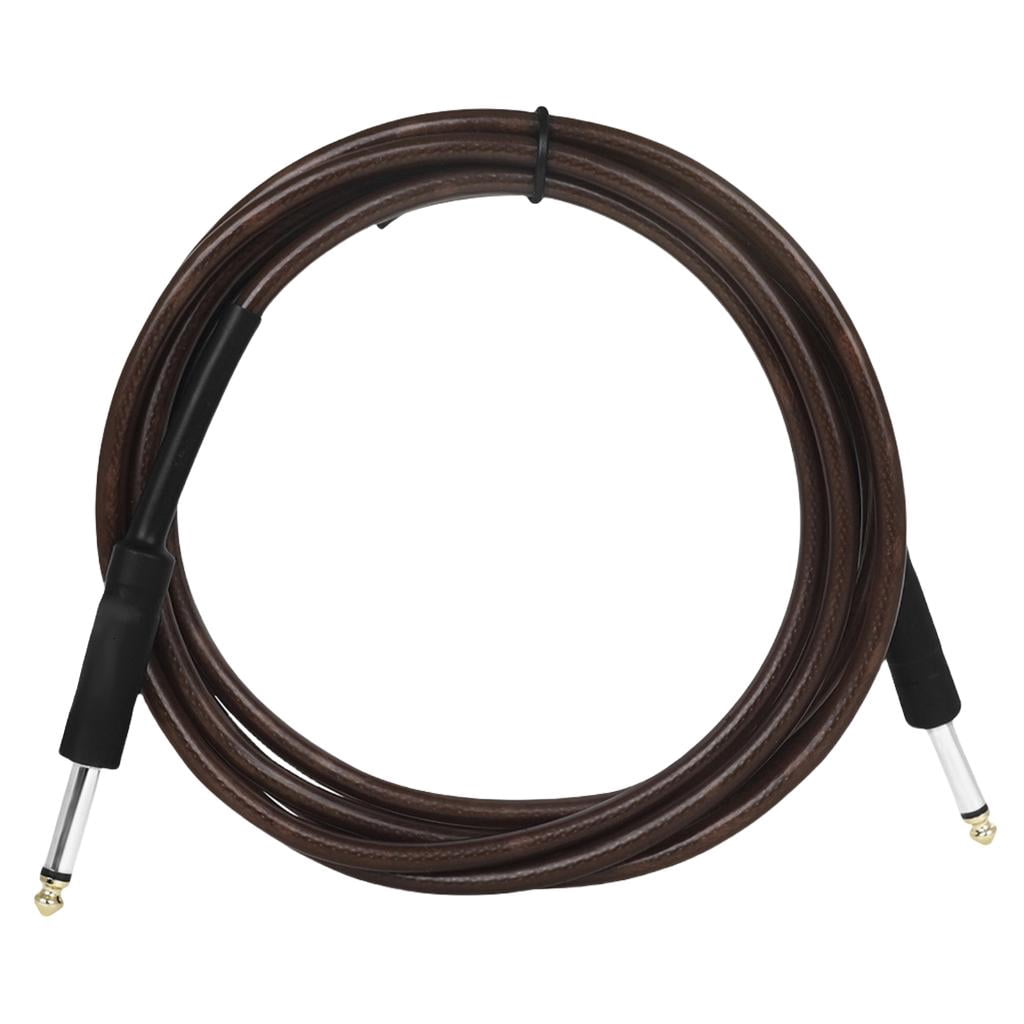 Yihuala Stereos Amplifier Cable 6.35mm Guitar Cable Instrument Cable Plugs Male to Male for Guitar, Bass, Keyboard, Sound Mixing