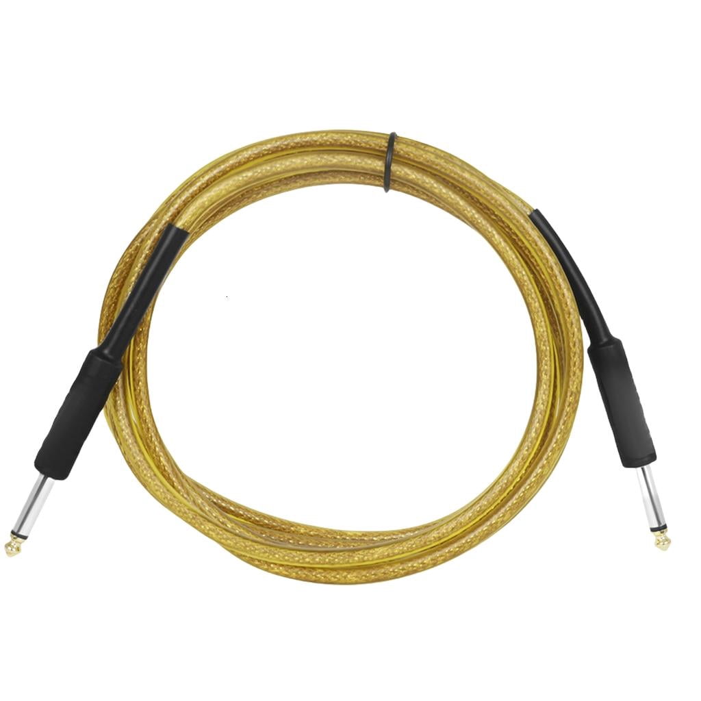 Yihuala Stereos Amplifier Cable 6.35mm Guitar Cable Instrument Cable Plugs Male to Male for Guitar, Bass, Keyboard, Sound Mixing