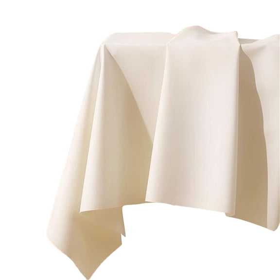 Yihuala Tablecloth Elegant Cream Color Table Cover Table Cloth Water and Oil Multiple Color Desk Cover for Dining Room