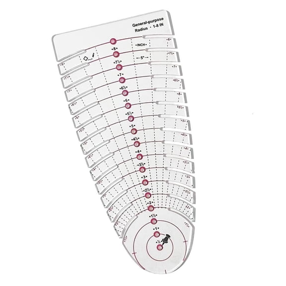 Yihuala Transparent AntiScratch Sewing Measuring Ruler For Quilting Tailoring And Pattern Making Sewing Essential