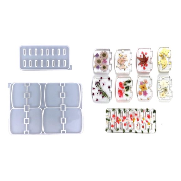 Yihuala Versatile Silicone Epoxy Casting Mold for Makeup Storage Rack Perfect for Home, Travel, and Professional Use