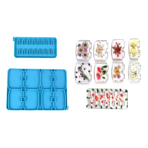 Yihuala Versatile Silicone Epoxy Casting Mold for Makeup Storage Rack Perfect for Home, Travel, and Professional Use