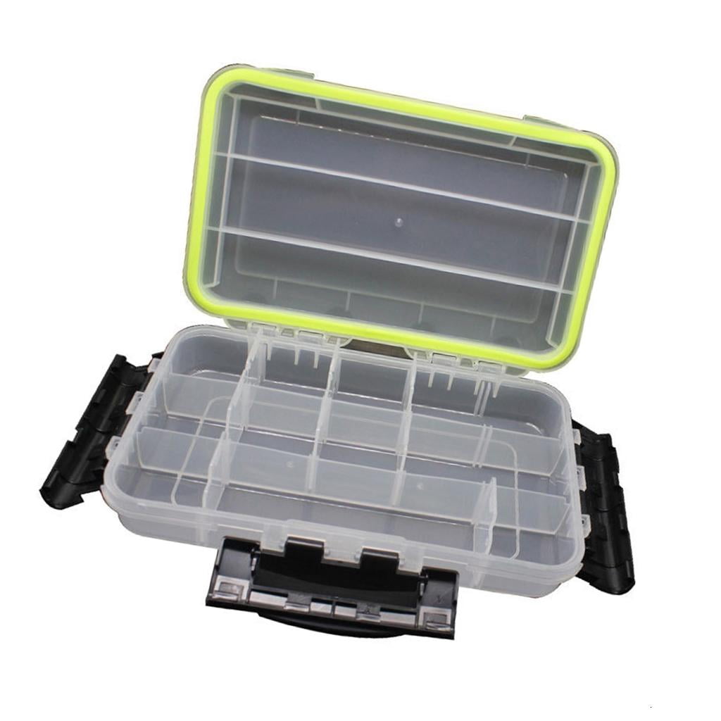 Yihuala Versatiles Fishing Gear Storage Box With Leakproof Sealing Removable Fishing Tackle Box Baits Hook Fishings Gear