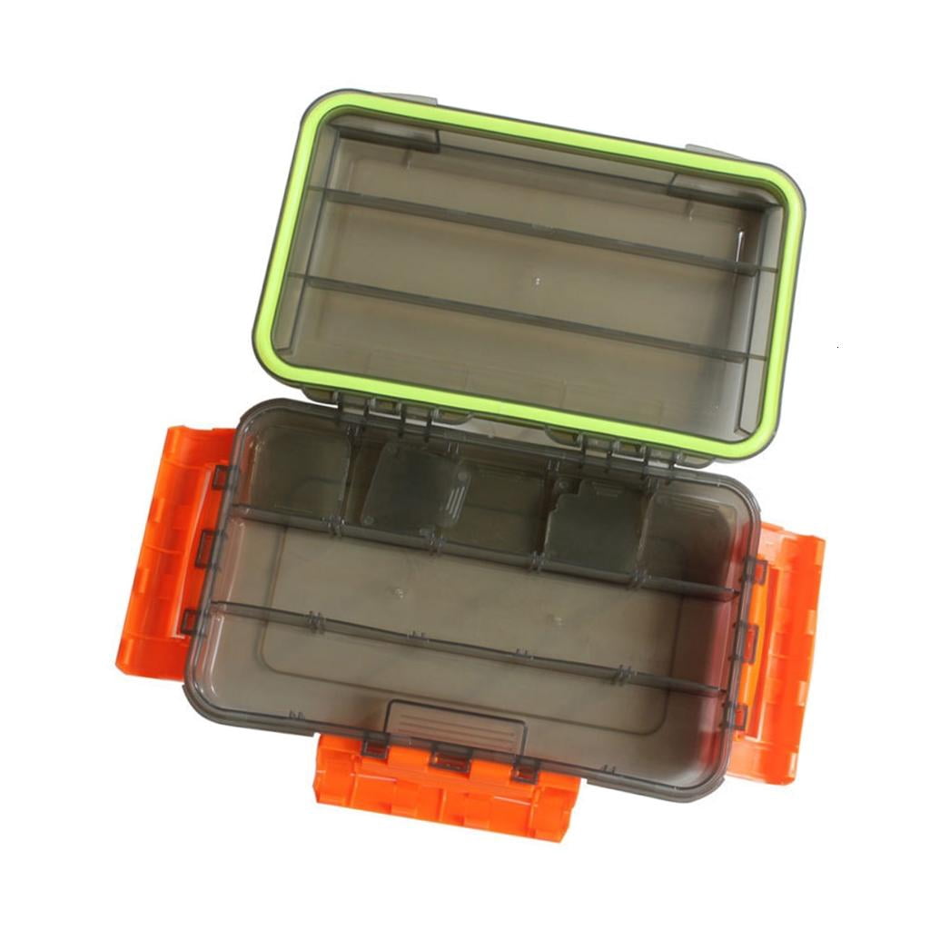 Yihuala Versatiles Fishing Gear Storage Box With Leakproof Sealing Removable Fishing Tackle Box Baits Hook Fishings Gear
