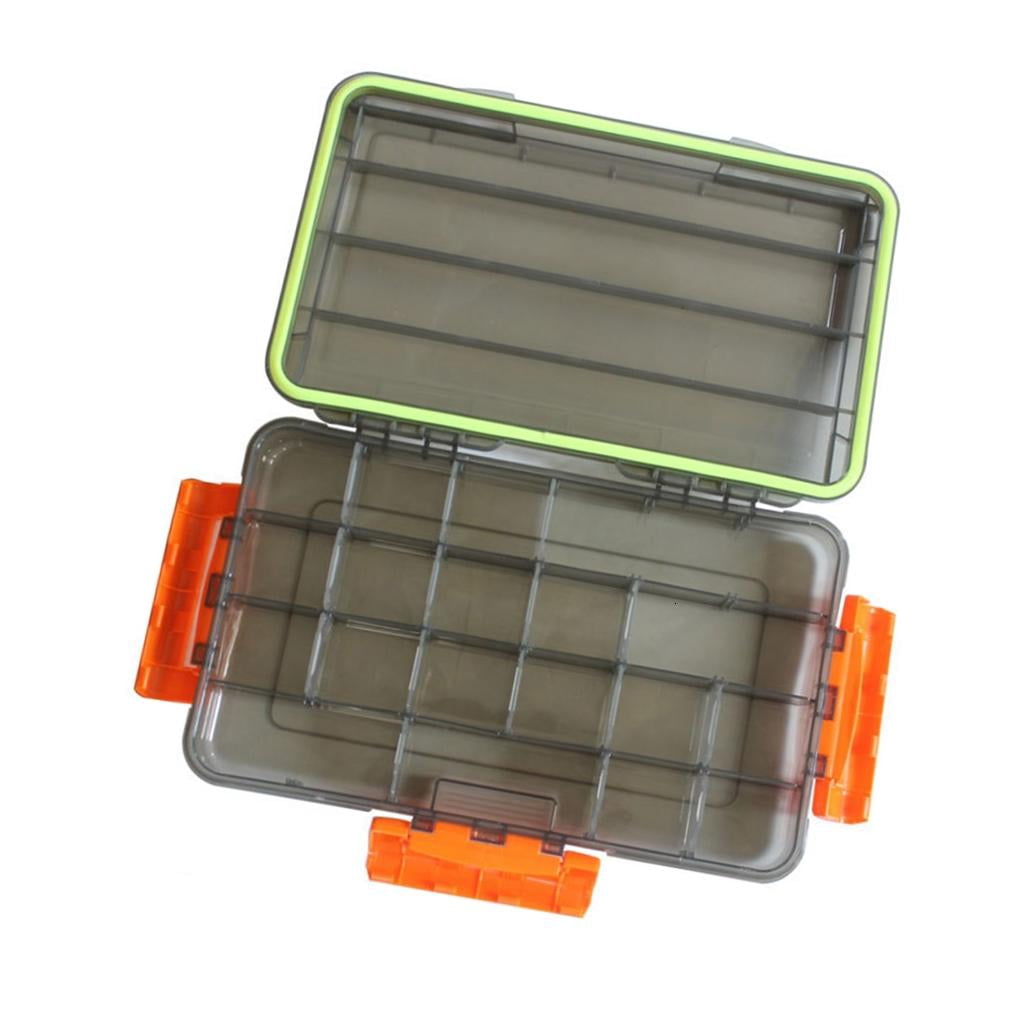 Yihuala Versatiles Fishing Gear Storage Box With Leakproof Sealing Removable Fishing Tackle Box Baits Hook Fishings Gear