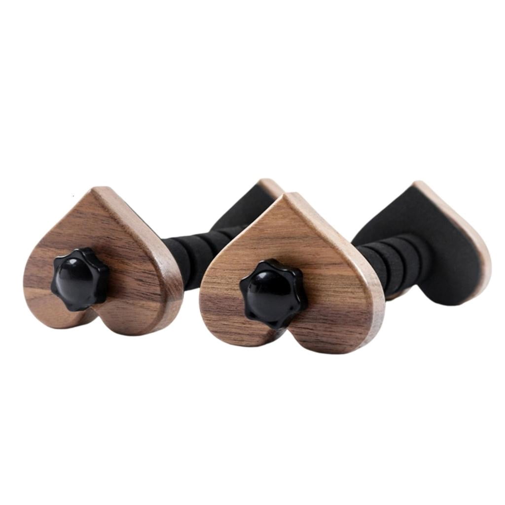 Yihuala Walnuts Beech Wood Guitar Holder Unique Heart Shape Guitar Stand For Home Display Stage