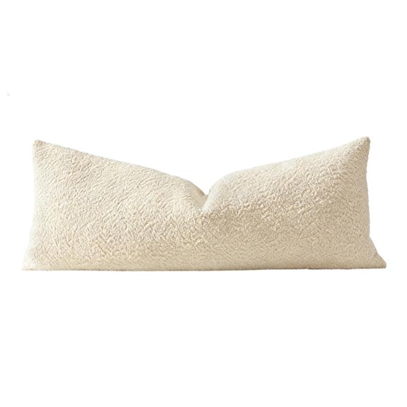 Yihuala Warm Interlaced Soft Lumbar Pillow Cover In Breathable Polyester With Neutral Color Preferences