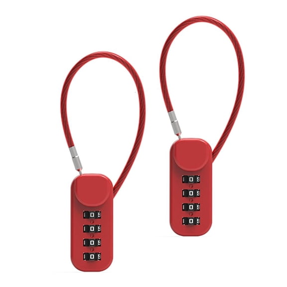 Yihuala Weatherproofed Zincs Alloys 4 Digit Light weight Portables Padlocks for Sport Gears Travel Backpacks