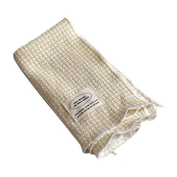 Yihuala Weave White Lined Hemstitch Table Linens French Ranch Plan Multiple Functional Heat Protective Napkin cushion
