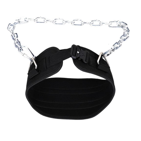 Yihuala Weight Dipping Belt with Ergonomic Padding and Steel Chain Weight Pull Up and Squat Belt Dip Belt for Weightlifting