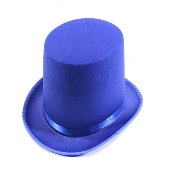 Yihuala Western Top Hat Wide Brim Fedora Hat for Boyfriend Top Hat Short Brim Magician Costume for Outdoor Gatherings