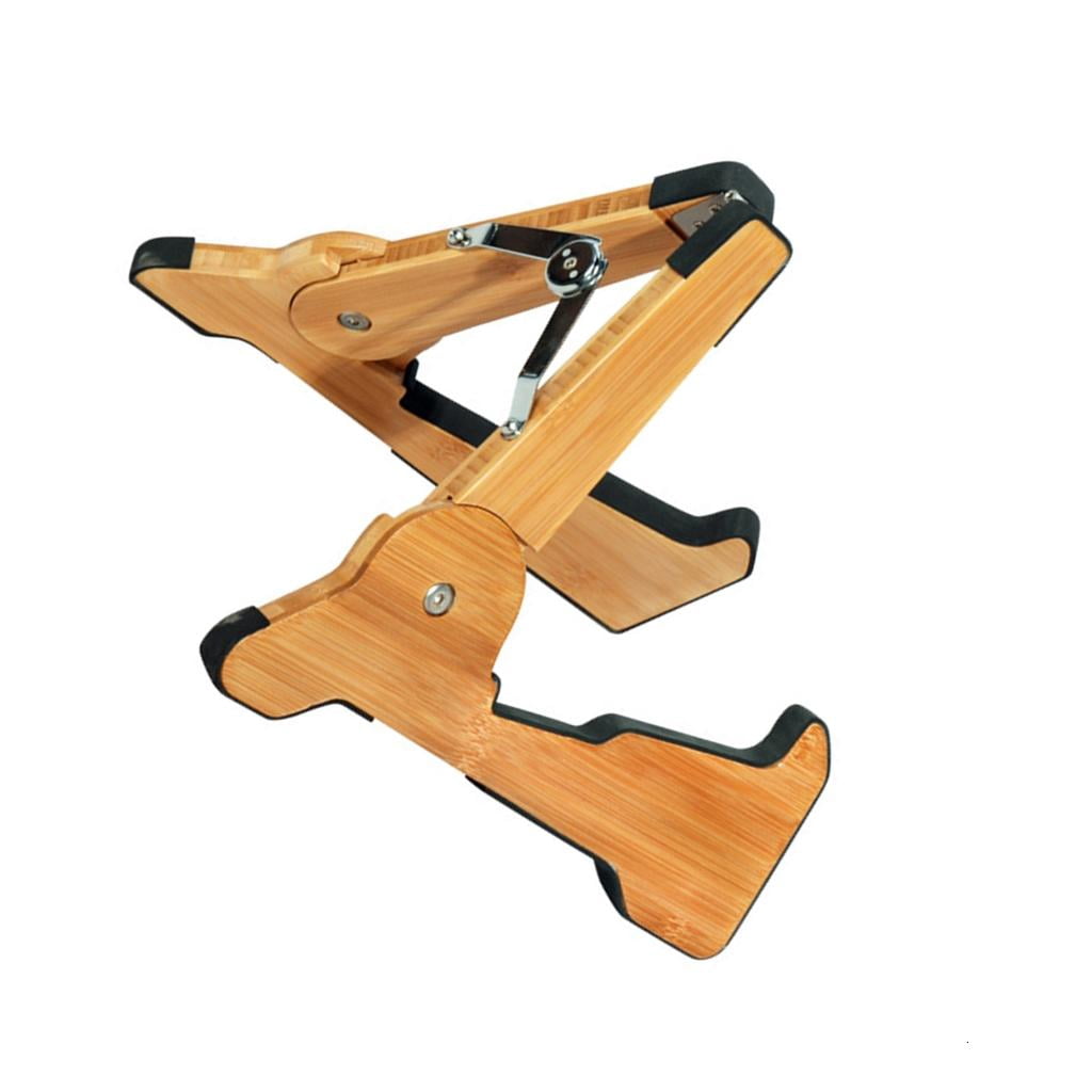 Yihuala Wood Guitar Stand Light Weight String Instrument Holder Portable Adjustable Guitar Stand for Guitar and Ukuleles