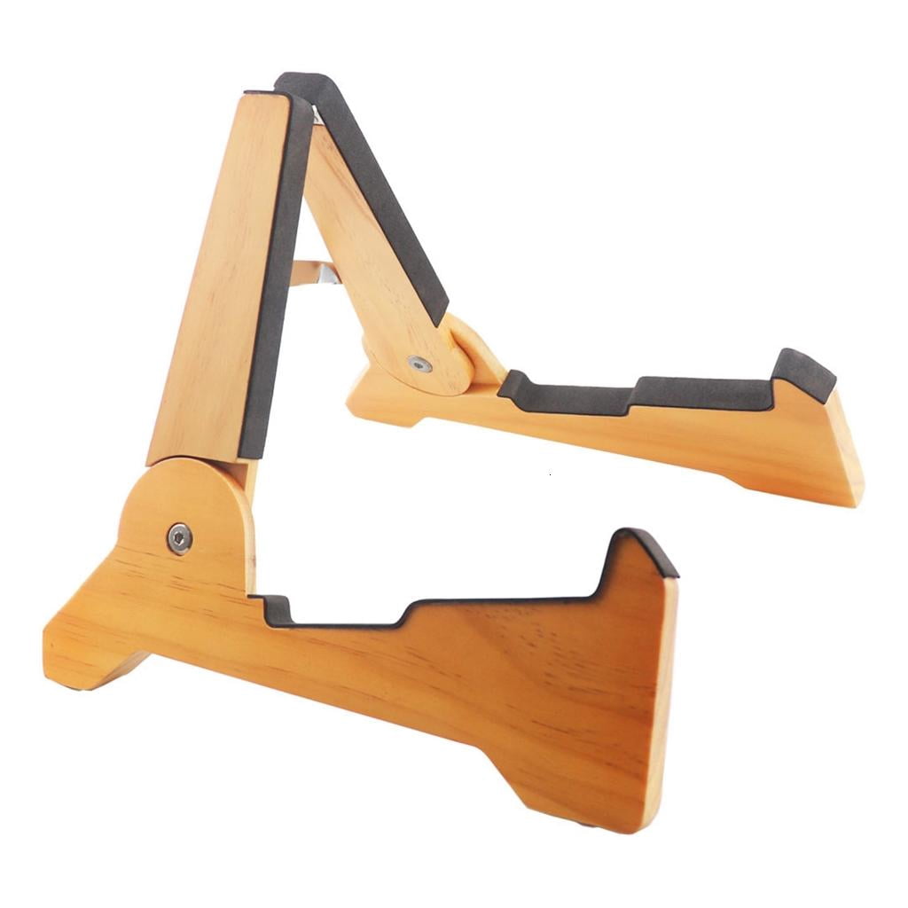 Yihuala Wooden Guitar Stand A-Frames String Instrument Holder Portable A-Frames Guitar Stand for Guitars, Bass, Ukulel
