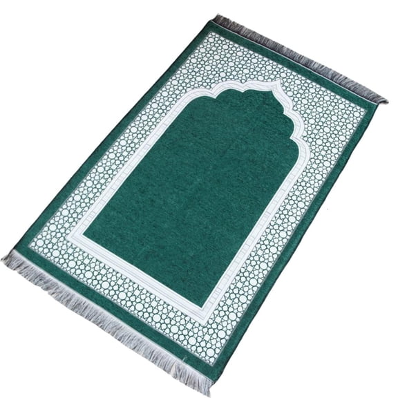Yihuala Woven Arabic Pattern Rug Foldable Muslims Islamics Pray Mat Carpet Tassels Blanket for Men Women and