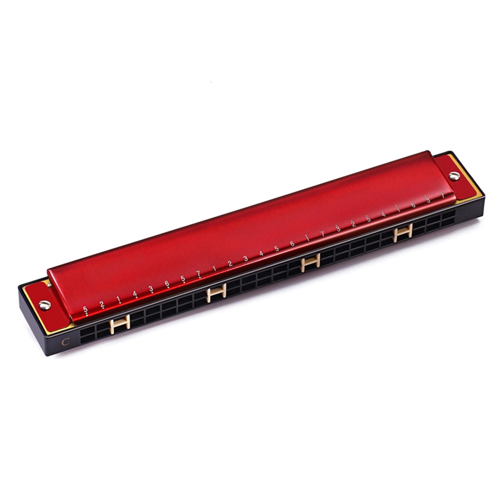 Yihuala for C Harmonica Diatonic Double Tremolo Beginner Harmonicas with Hard for Case & Cloth for Musical Instrument ,2