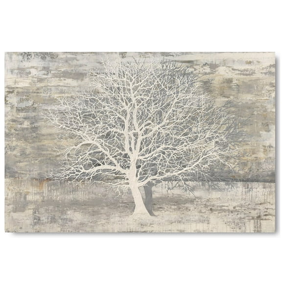 Yihui Arts Modern Abstract Forest White Tree of Life Paintings for Home Decor