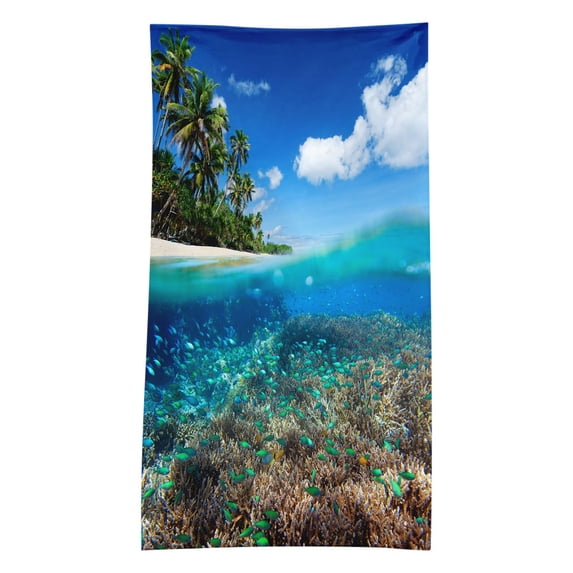 Yika Beach Blankets Beach Towel Microfiber Beach Towel Super Lightweight Colorful Bath Towel Sandproof Beach Blanket Multi-Purpose Towel For Travel Swimming Pool 30x60