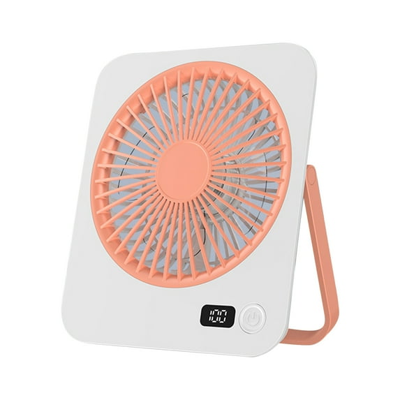 Yika Clearance Fans 2025 Desktop Fan Home Office Outdoor Camping Portable Wall Mounted Fan Digital Display -thin Small Fan
