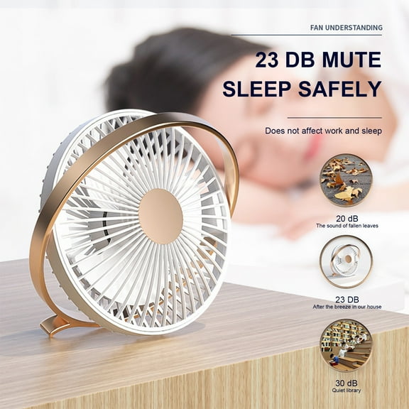 Yika Clearance Fans Desktop Small Fan USB Portable Mute High Wind Office Can Be Hung Ceiling Fan